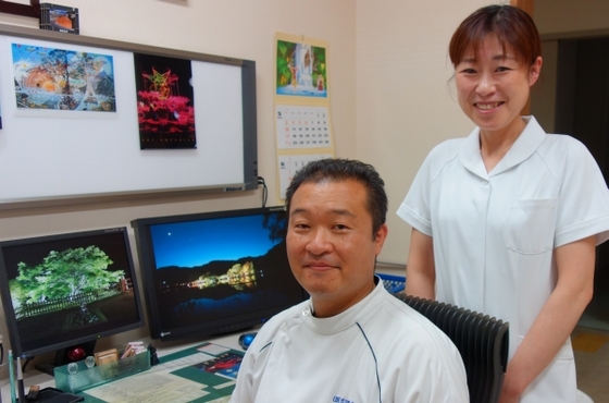 診察室のスクリーンセーバーには、吉田先生が撮影した写真が映し出されています